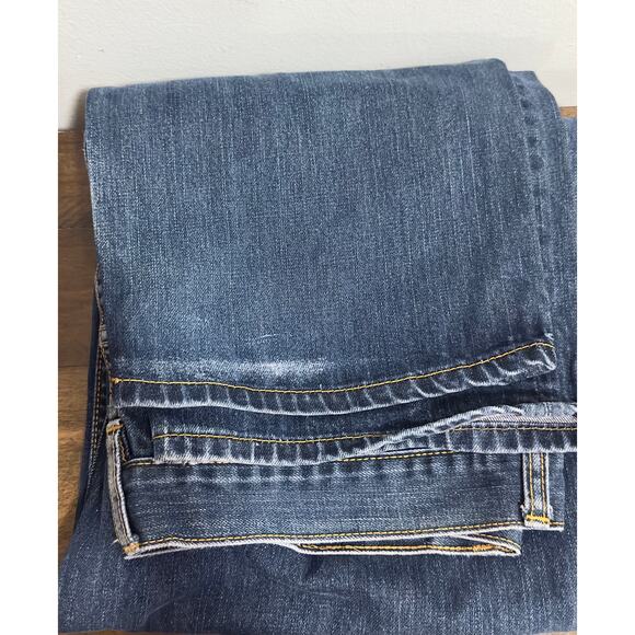 Lngeans - Men's Straight Leg Denim Jeans - Medium/Dark Wash (36" waist) - Picture 8 of 8